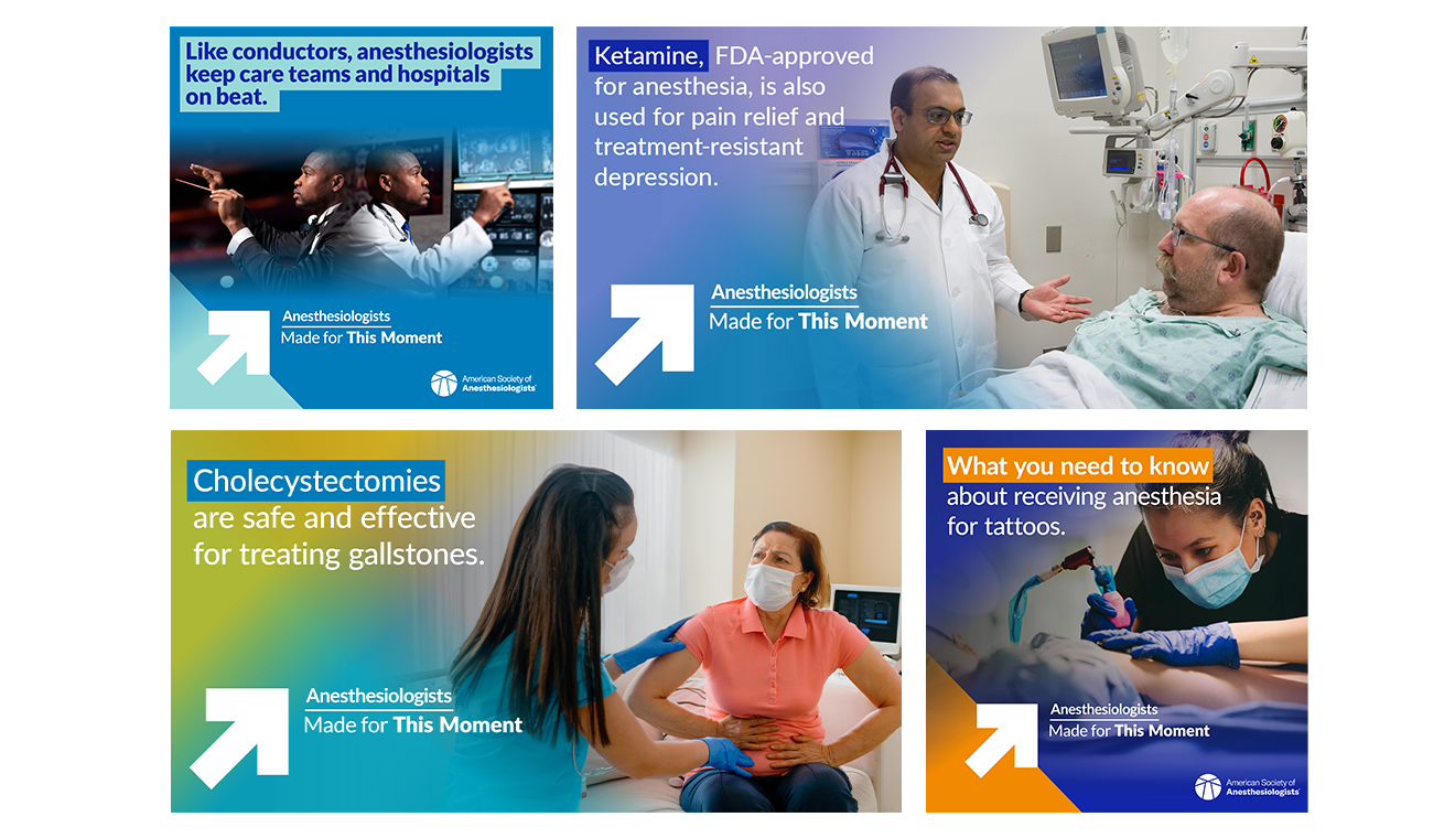 A collage of different digital ad sizes